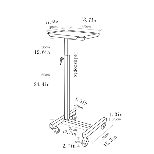 Soporte universal para proyector de piso negro miniatura 2