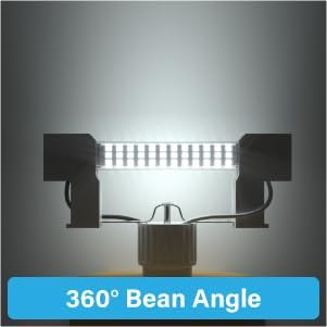 Miniatura 8 de R7s - Bombilla LED de 4.646 in, 10 W, 1300 lúmenes, luz de día 6000 K, 110-130 V, tipo J118, tipo J, lineal de doble extremo, equivalente a halógeno