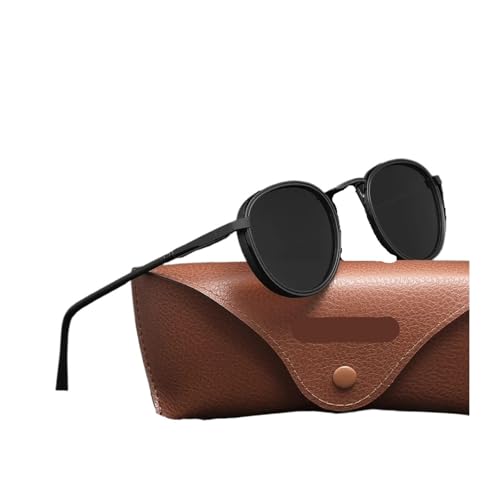Lunettes de soleil à monture ronde unisexes protection solaire et style rétro chic