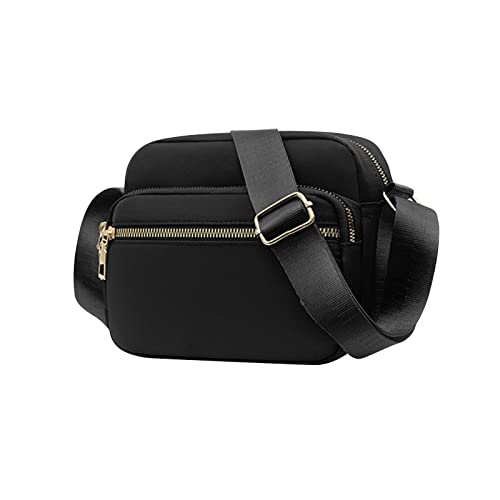 XUDREZ Damen-Umhängetasche, Schultertasche mit verstellbarem breitem Riemen, Mehrzweck-Schulter- und Umhängetaschen für Damen., Schwarz Cover