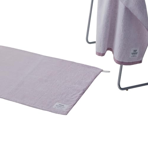 神藤タオル ユキネ バスマット&バスタオル aka(赤) オーガニックコットン 綿100% SHINTO TOWEL 泉州タオル セット品