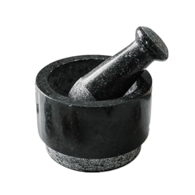 QUQUQ Mortar and Pestle Set Household Garlic Jar Garlic Crusher Marble Grinder Kitchen Crusher Pestle Set Seasoning Spice Tools