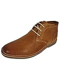 Steve Madden Harken - Botines casuales de piel para hombre, talla 11 de EE. UU, Bronceado Cuero, 44 EU