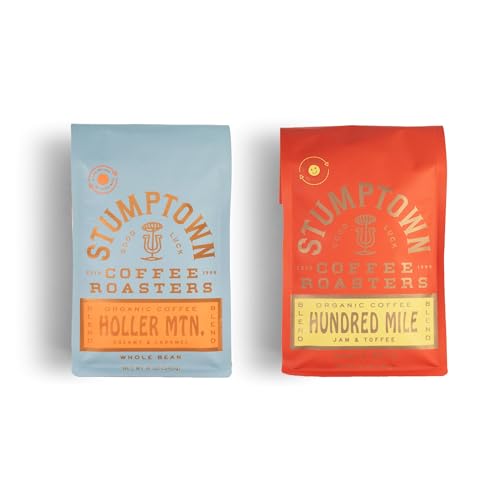 Café en grano orgánico tostado medio Stumptown 24 oz (2 bolsas)