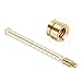 PATIKIL 25 Grain Archery Arrow Insert 0.244x0.51 Inch, 6 Pack Brass Arrow Weight Bolt for Field Points Shaft