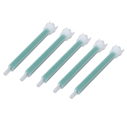 Pssopp Boquillas Mezcladoras, Punta Mezcladora de Plástico, 10 Paquetes para Pegamento AB de Fraguado Rápido, Mezcla Eficiente para Recorte de Pezuñas de Vaca