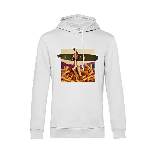 Sweat à capuche surf frite pour remplacer les vêtements basiques par un look d'humour vintage