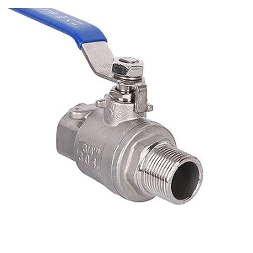 Válvula de bola DN15 de acero inoxidable 304 con rosca de 1/2 pulgada para tuberías de agua 4