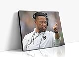 Notre Dame Autograph Canvas - Marcus Freeman Commanding - Sideline General - 8" x 10" Canvas