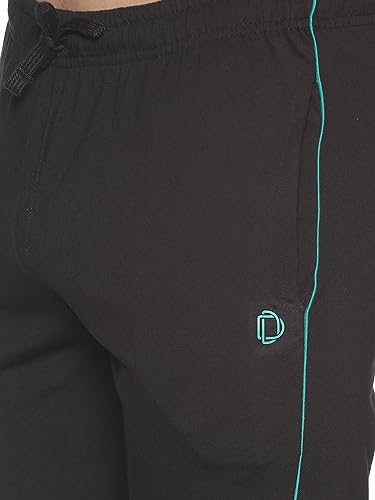 Image of Dollar Cotton Rich Fabric Solid Men's Shorts | Contrast Piping | One Side Zipper Pocket with Embossed Branding | Self Waistband with Drawcord | Wide Array of Attractive Colours