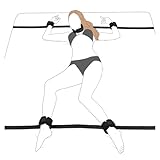 BDSM-Hals- und Bettfesselsystem – Verstellbares Bondage-Gurt-Set mit Halsband, Handschellen und Unterbett-Design – DDLG/ABDL/Paarspiele