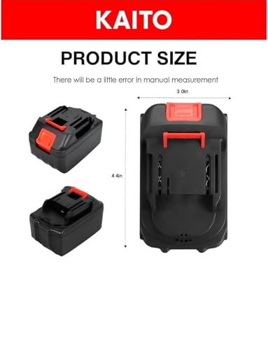 Image of KAITO 48V 15-Cell High Capacity Cordless Rechargeable Lithium-Ion Battery | 6.0Ah Rechargeable Battery | Compatible with Cordless Drill, Angle Grinder, Circular Saw, Blower & Car Pressure Washer