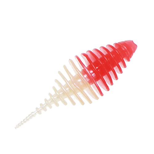 Iscas de pesca falsas, 10 peças de PVC ecológico 5 cm iscas artificiais biônicas falso equipamento d