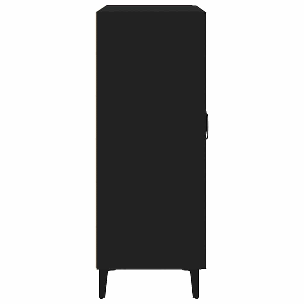 vidaXL Aparador de Madera de ingeniería Negro 69,5x34x90 cm