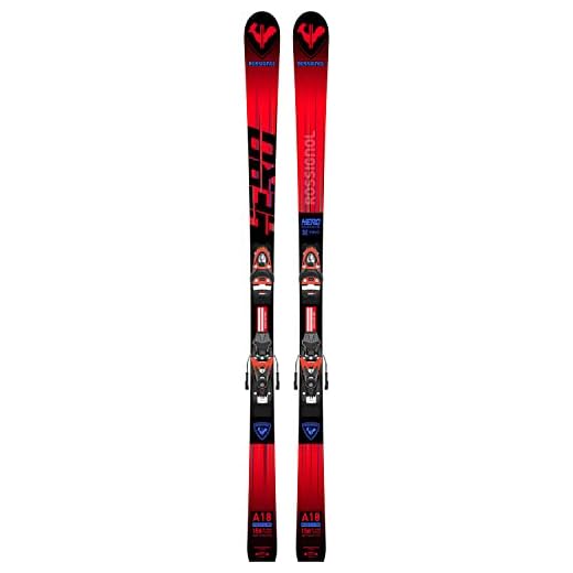 Rossignol - Pack de esquí Hero GS Pro R21 + fijaciones Spx 10 para hombre, talla 126, color rojo