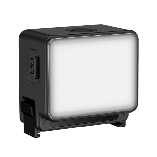 JJC ~jLEDrfICg DJI Osmo Action 6 Osmo Nano ɑΉ }Olbg JCg ^ BepCgIPX5h 3iK邳 6500KFx 500mAh Type-C[d ~jCg y ⏕Ɩ Vl