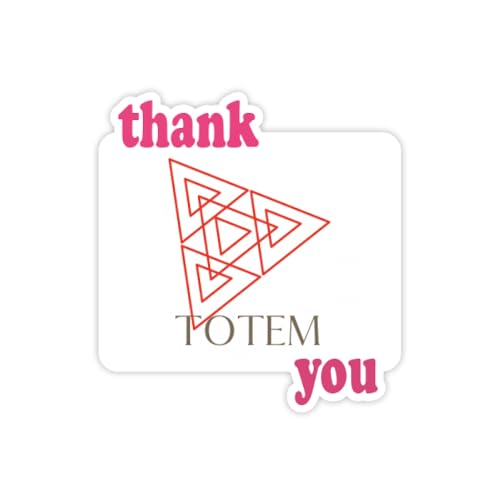 Triangular Totem Combinación Thank You Pegatinas Cita Grateful