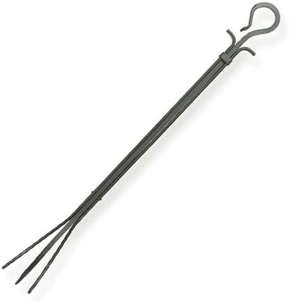 Pilgrim 18176 30" Iron Fireplace Tong - Matte Black