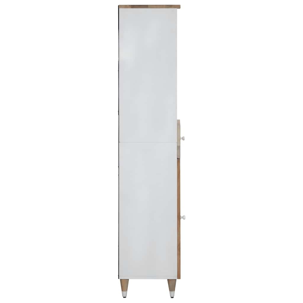 Armoire de salle de bain 38 x 33,5 x 160 cm en bois massif de