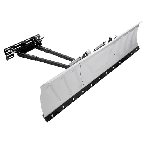 ALMULOO Adjustable UTV Snow Plow Blade (60 - 72) - Heavy-Duty Steel Powder-Coated with 5 Angle Settings for Efficient Snow Removal