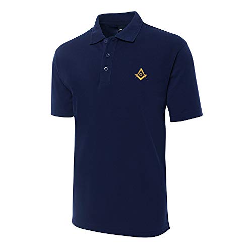 Camiseta Polo FANNOO Bordada Mason para Hombre - Polo de Golf Bordado para Hombre con Manga Corta y Corte Regular