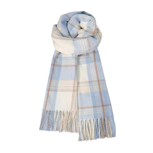 AMateschitz Damen Herren Winter Schal mit Quasten Kariert Warm Schal Lange Winterschal Übergröße Quadratisch Deckenschal Warmer Damenschal Tartan Schultertuch Oversized...