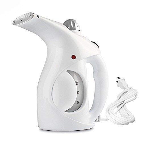 portable garment steamer for clothes handheld steam iron fast heat up wrinkle remover fabric steamer for shirts sarees curtains dresses travel home lightweight steam iron white