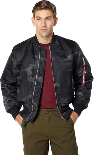 Amazon.com: Alpha Industries Men's MA-1 Flight Jacket - Black