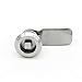 Stainless Steel SUS304 Quarter Turn Latch Cabinet Square Cam Lock Industrial Cabinet Furniture Tool Box Tubular Cam Lock 1Pcs