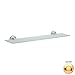 Phylrich DB100/025 Basic Polished Gold 24 inch Glass Shelf