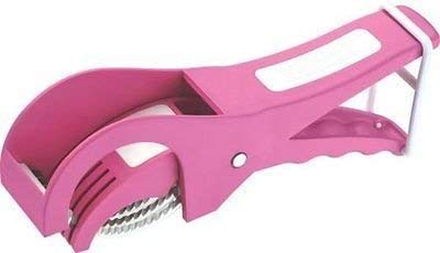 CHESTA Multi 5 Laser Blade Veg Cut Vegetable and Fruits Cutter Chopper Slicer for Kitchen (Assort Color)