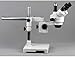 AmScope SM-3T Professional Trinocular Stereo Zoom Microscope, WH10x Eyepieces, 7X-45X Magnification, 0.7X-4.5X Zoom Objective, Ambient Lighting, Single-Arm Boom Stand