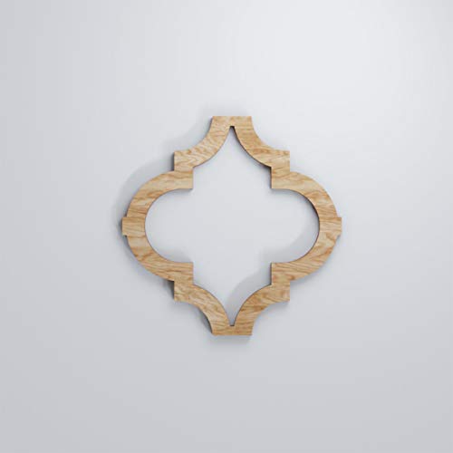 Image of Ekena Millwork WALW08X08X0375MRKRO Marrakesh 3 /8 inchT Decorative Fretwork Wall Panels, 7 3 /8 inchW X 7 3 /8 inchH, Red Oak