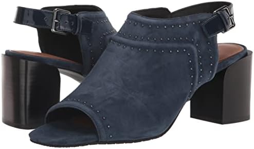 Donald Pliner Women's Heeled Sandal, Navy Suede Studs, 7 | Image 6