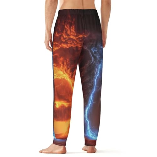 Tornado Thunderstorms Comfortable Mens Pajama Pants Soft Breathable Long Bottoms Sleep Pants3