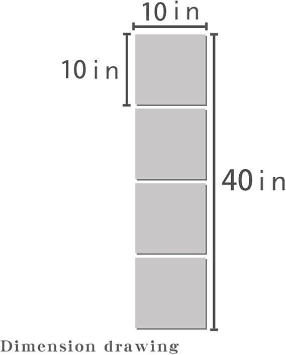 Image of Shatterproof Wall Mirror Full Length for Bedroom,Plexiglass Gym Mirrors for Home, Extra Thick: 0.1 inch, 10x10 inchx4 Pcs, Workout Mirrors Safe for Kids, Over The Door, Long Wall Mounted,Acrylic frame