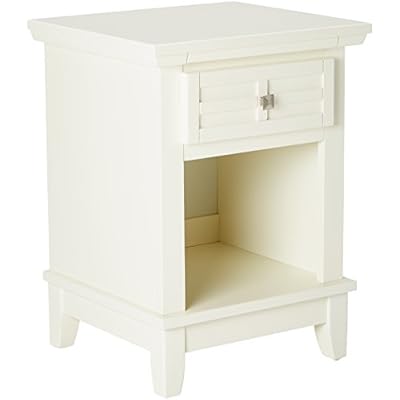 Home Styles Arts and Crafts White Nightstand with Drawer, Pull-out Tray, and a Recessed Storage 31uZD98aq L. SS400