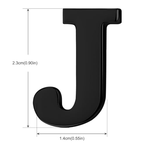 Image of HONEY BEAR Initial Alphabet Letter Lapel Pins Collar Badge Brooches for Mens /Womens Shirt Dress Decoration Black