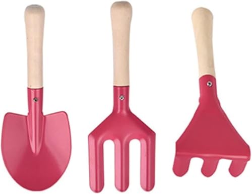 Garden Gardening Tools 3 Piece Heavy Duty Succulent Kit for Plant Care SetIdeal Gifts for Parents and Kids Including Trowels,Hand rake