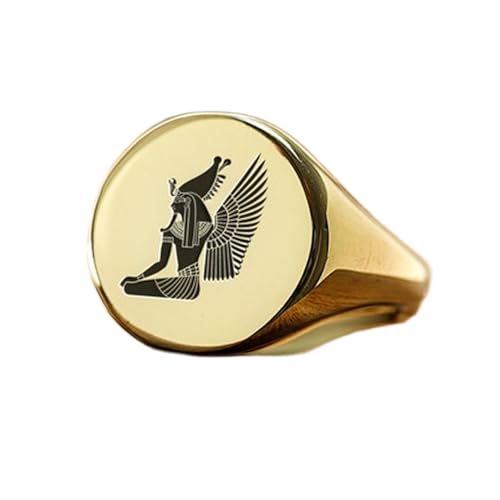 Bague pharaon égyptienne ronde à porter au quotidien style vintage