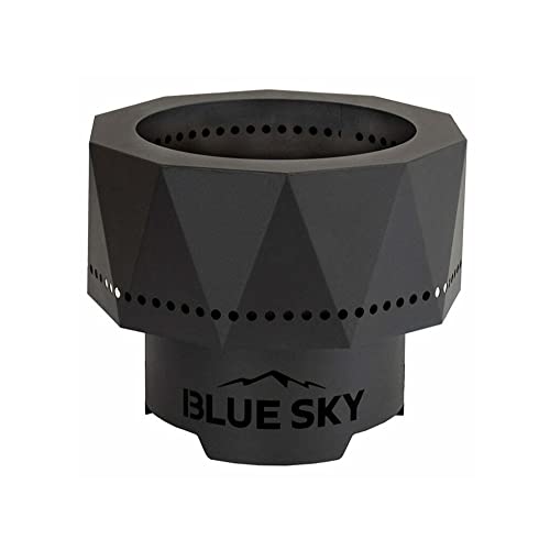 Blue Sky Outdoor Living Ridge Portable Fire Pit, Portable Smokeless Fire Pit with Carrying Bag, Black
