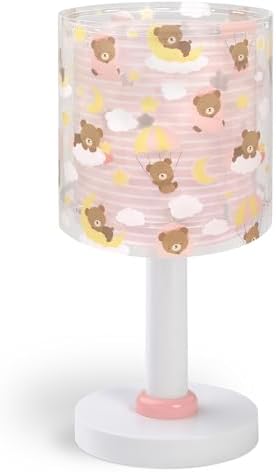Dalber Kinder Tischlampe Baby Teddy Rosa Bären Tiere 41571S G4 LED | Nachtlicht; 4W LED; Glühbirne enthalten