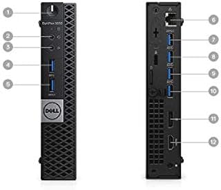 Dell OptiPlex 5050 Micro Form Factor (Intel Core i5-7600T, 8 GB DDR4, 256 GB SSD) Windows 10 Pro (Renewed)
