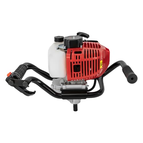 Quiltern Tarière 52 cc - Tarière à 2 temps - Moteur à essence - Tarière à gaz