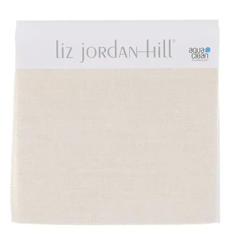 Liz Jordan-Hill Upholstery Fabric by The Yard – Luxury Chenille Upholstery Fabric Sample Swatch, AquaClean Technology for Reupholstery Sewing Material, Spirit Chenille, Meringue 001