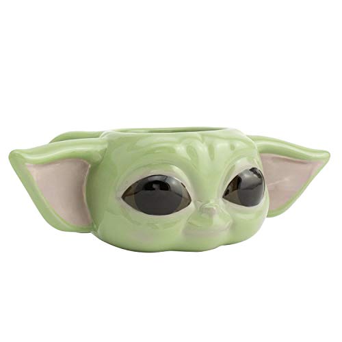 Paladone Taza infantil Mandalorian, Baby Yoda, Grogu – Producto oficial de Star Wars