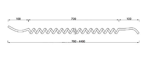 Zug-Spiralkabel Wendelleitung Anschlusskabel Geräteanschluss 4-polig 5m 05VVH8-F 4x1,00mm schwarz