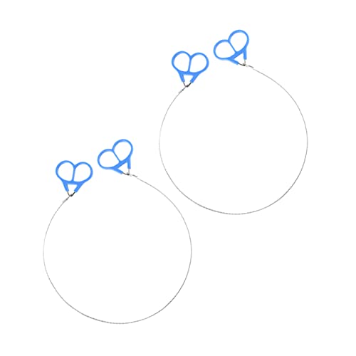 Gogogmee 2pcs Stainless Steel Portable Saw for Camping Tools Wire Saws Emergency Survival