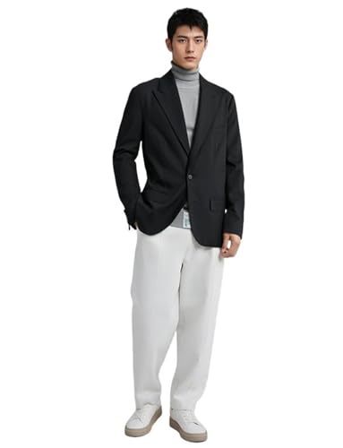 Men's Single Breasted Suit Prom Business 2-Piece Peak Lapel Tuxedos for Banquet