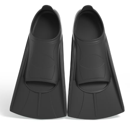 YushengTai Silicone Swimming Fins for Adults and Children - Short Fins for Snorkeling and Diving Beginners - Ideal for Swimming Pool and Sea Training